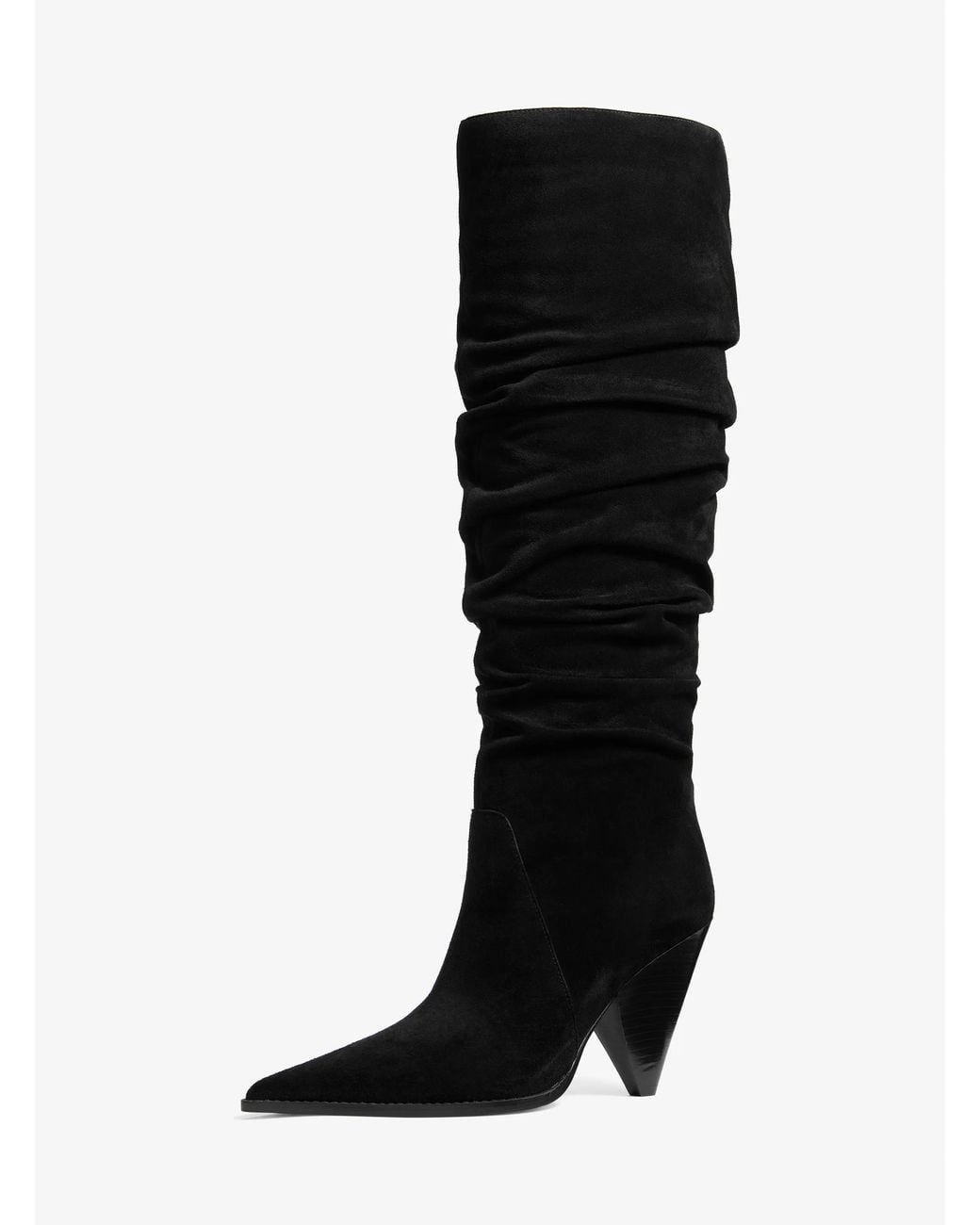 MICHAEL Michael Kors Black Mk Jayla Suede Slouchy Boot