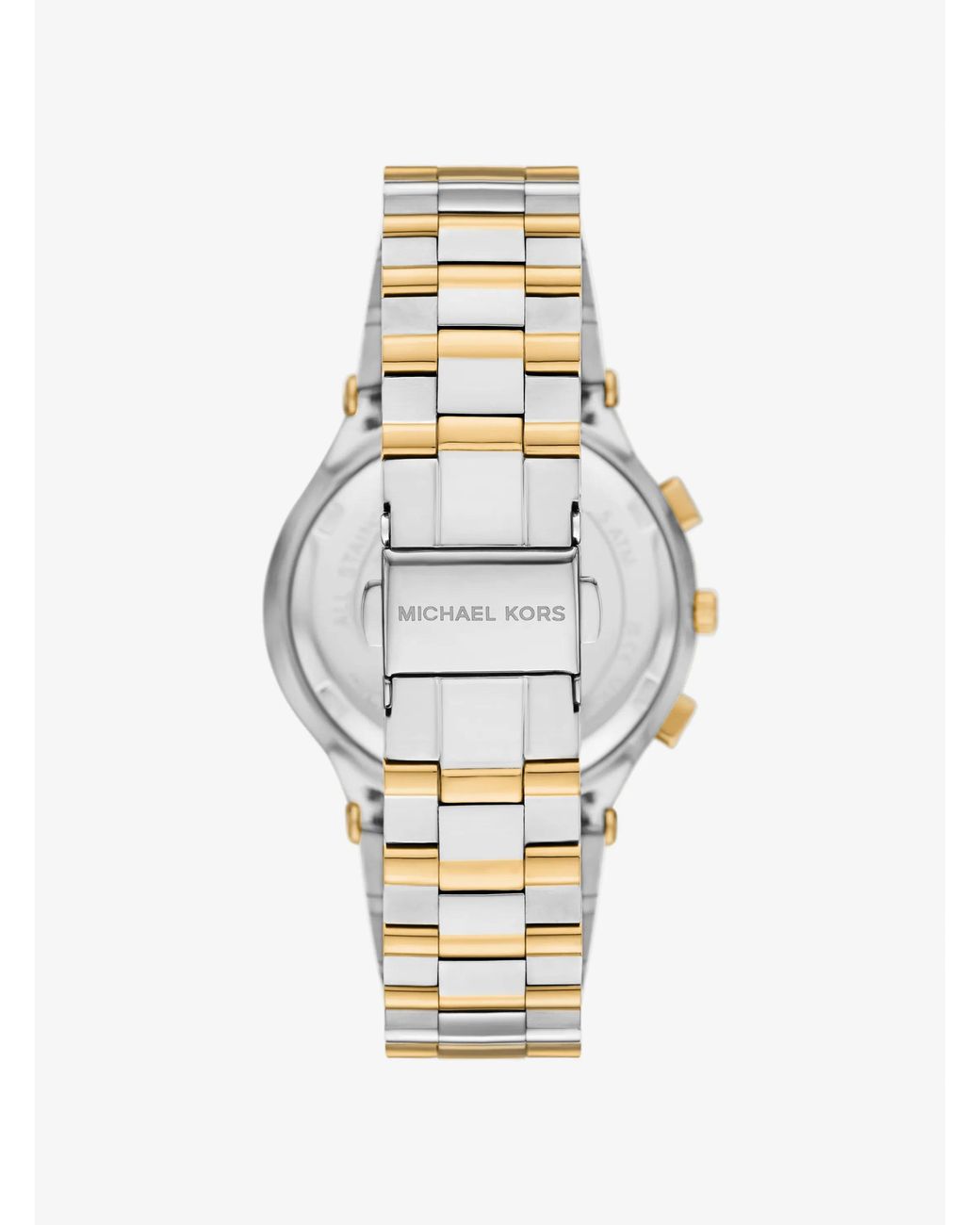 Michael Kors White Mk Billie Two-Tone Stainless Steel Watch