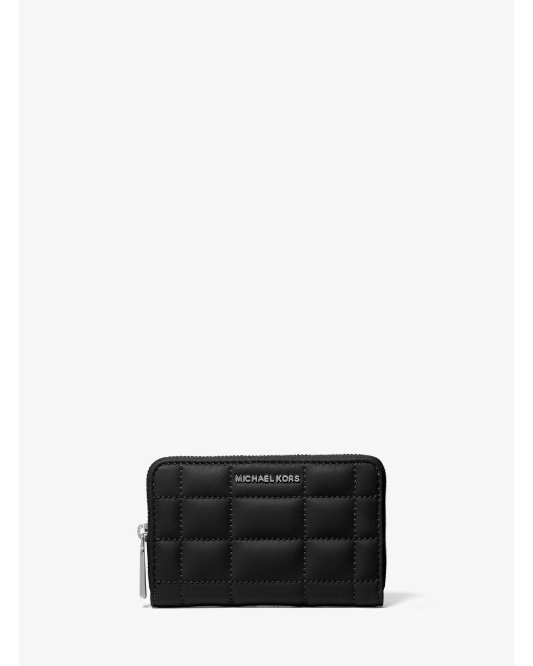 Michael Kors Small Quilted Leather Wallet in White Lyst UK