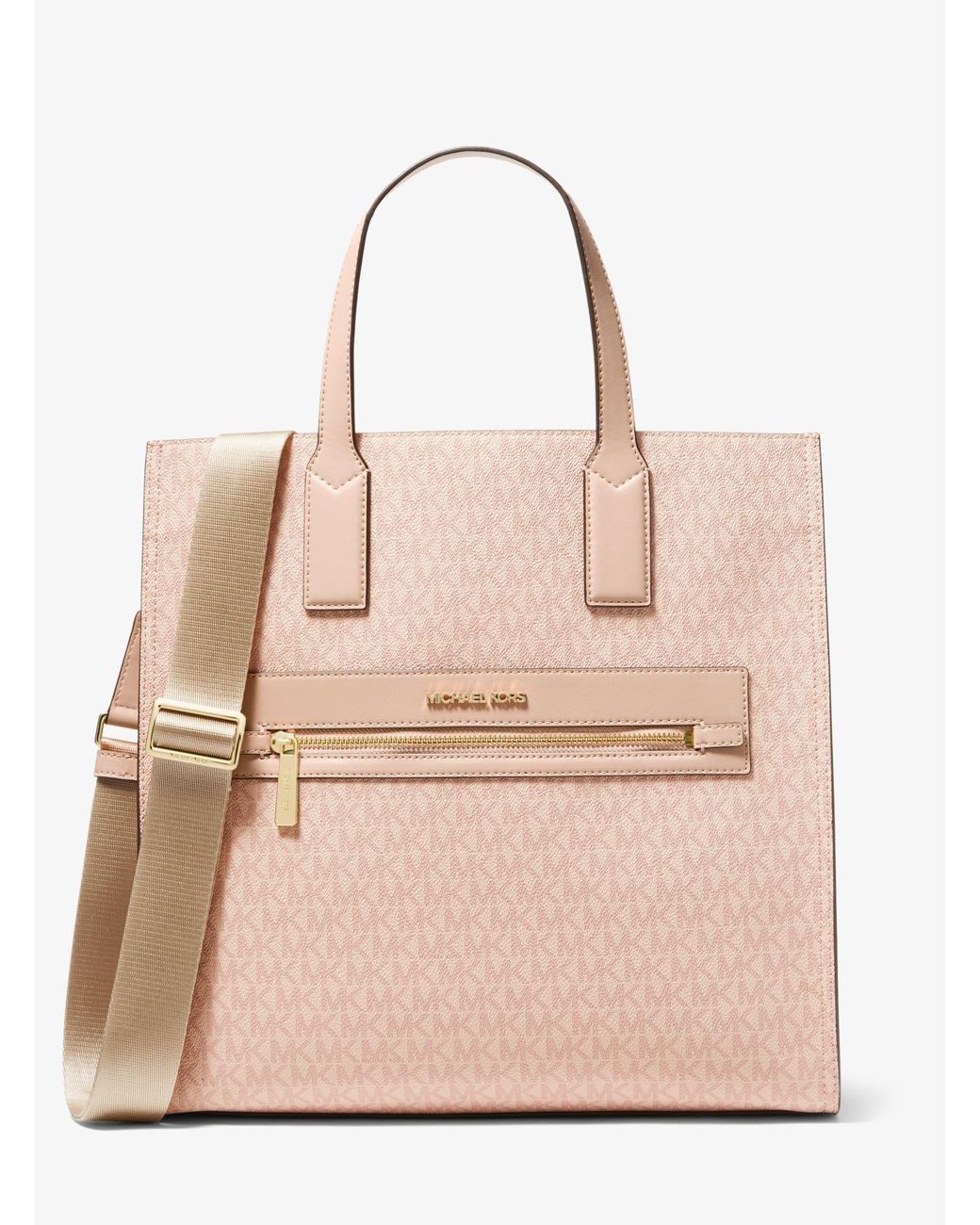 Michael Kors Leather Kenly Large Logo Tote Bag | Lyst