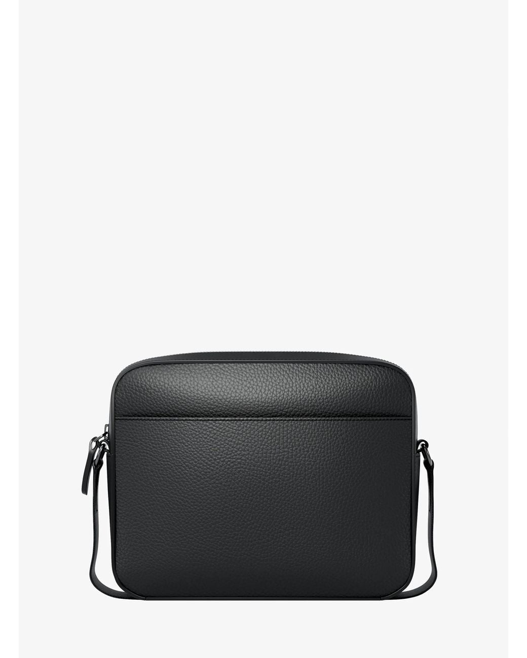 Michael Kors Black Michael Kors Jet Set Pebbled Leather Crossbody Bag for men
