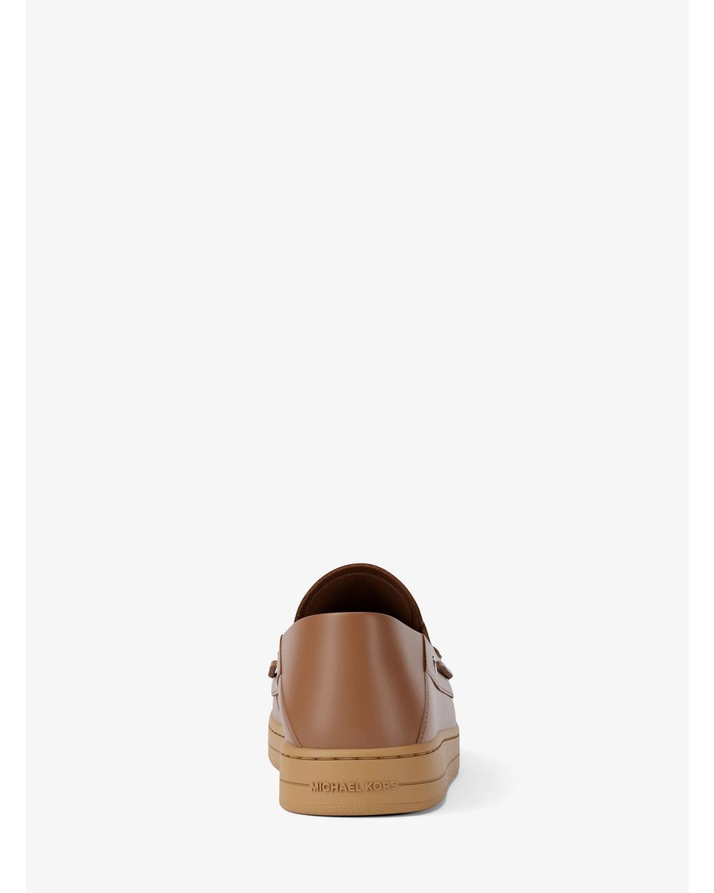 Michael Kors Brown Michael Kors Aiden Leather Boat Shoes for men