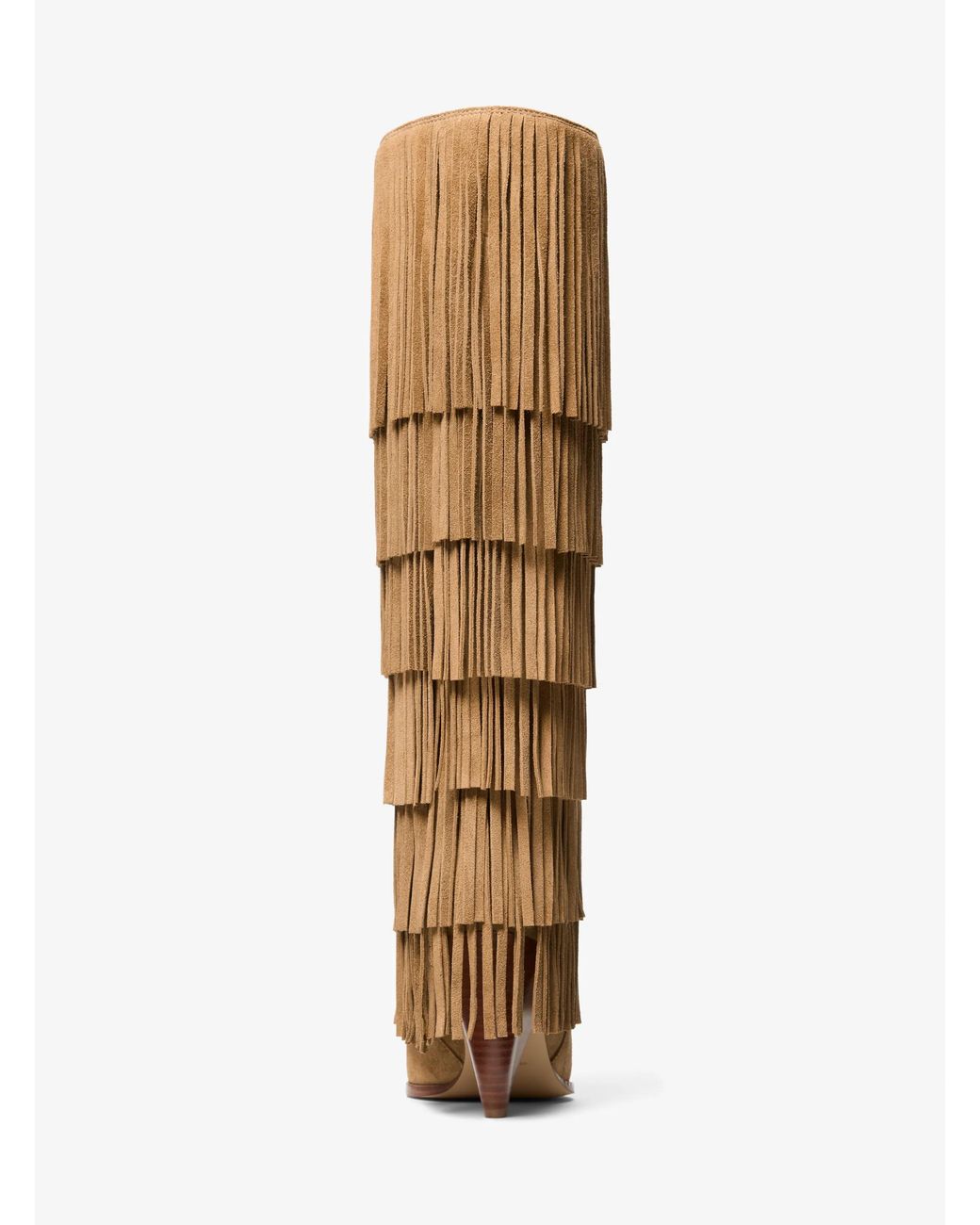 MICHAEL Michael Kors Natural Mk Jayla Fringed Suede Tall Boot