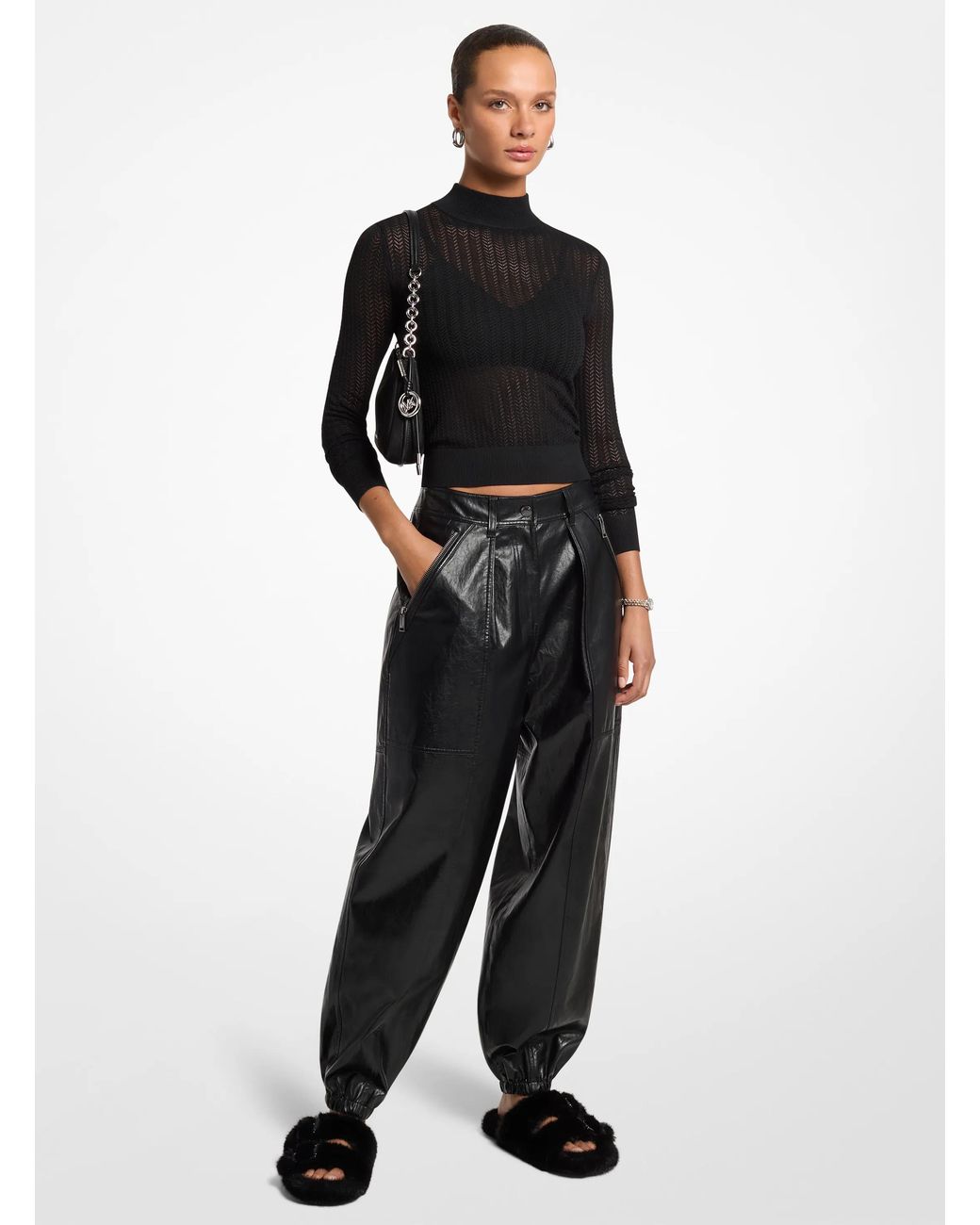 MICHAEL Michael Kors Black Mk Jogger Trousers