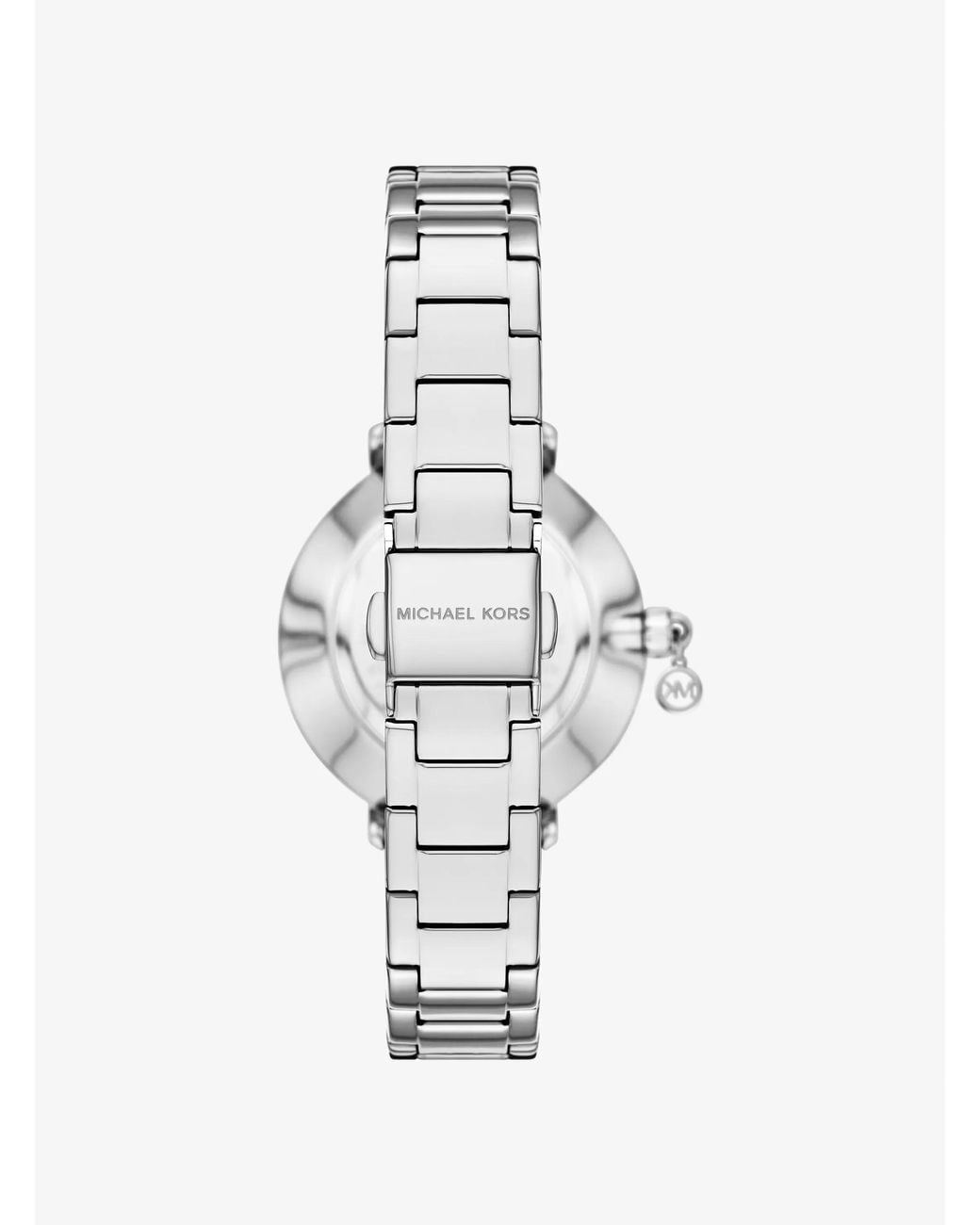 Michael Kors White Mk Mini Pyper Pavé-Tone Watch