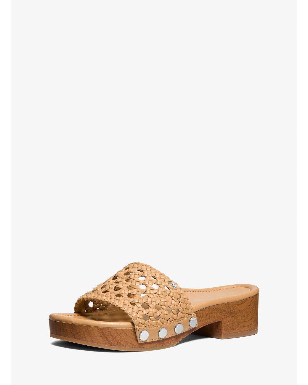 MICHAEL Michael Kors Brown Mk Mayes Woven Sandal