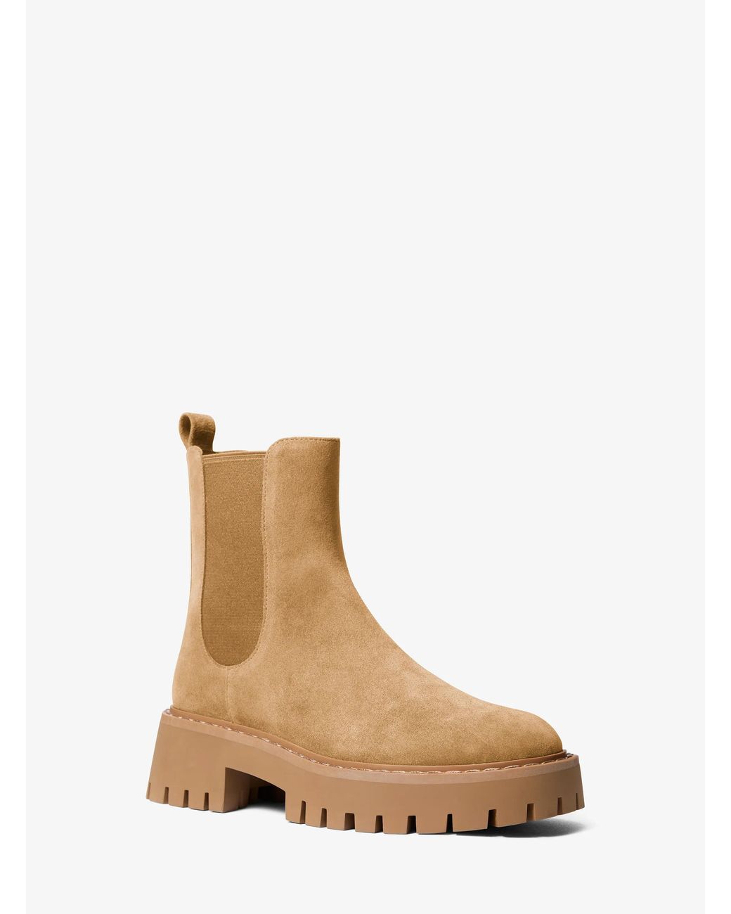MICHAEL Michael Kors Natural Mk Asher Suede Lug Boot