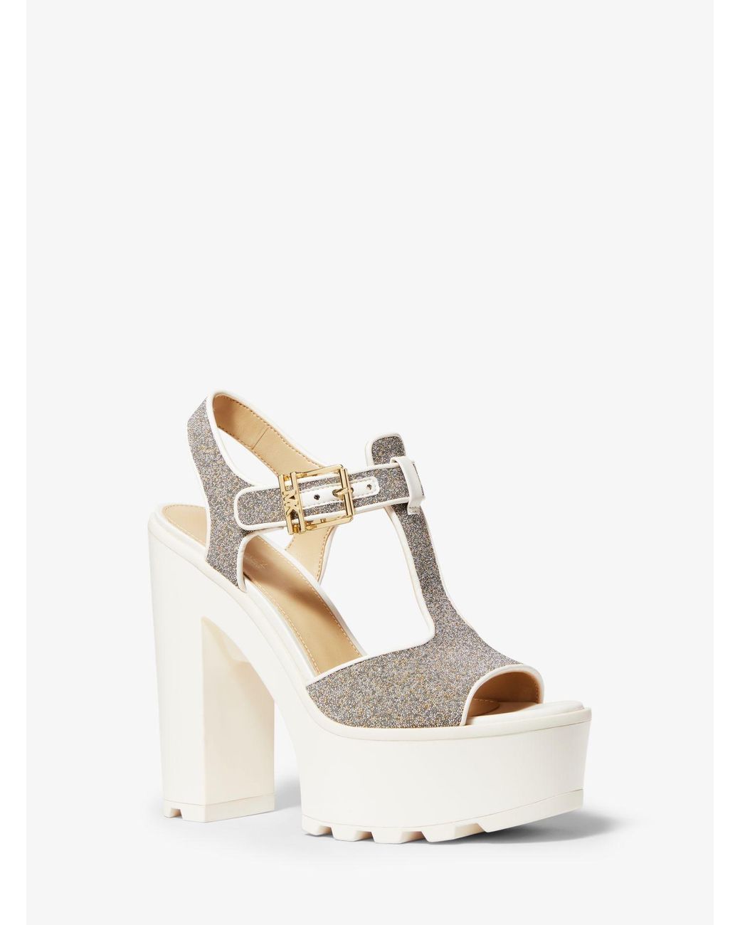 Michael Kors Sinead Glitter Platform Sandal Lyst