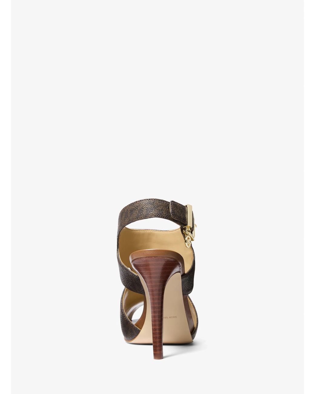 MICHAEL Michael Kors Brown Mk Harper Signature Logo Sandal