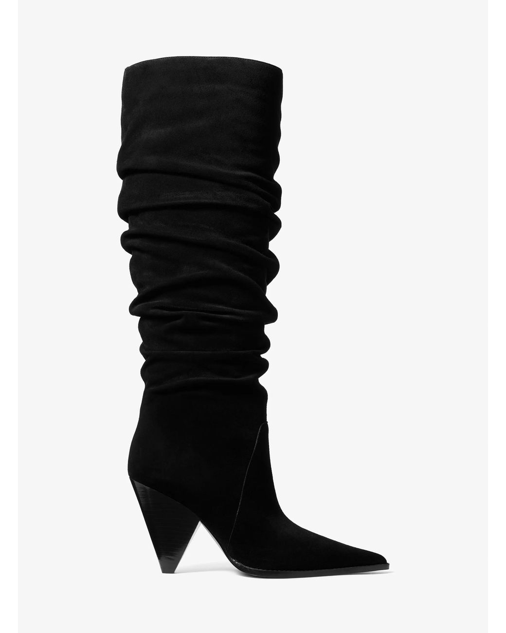 MICHAEL Michael Kors Black Mk Jayla Suede Slouchy Boot