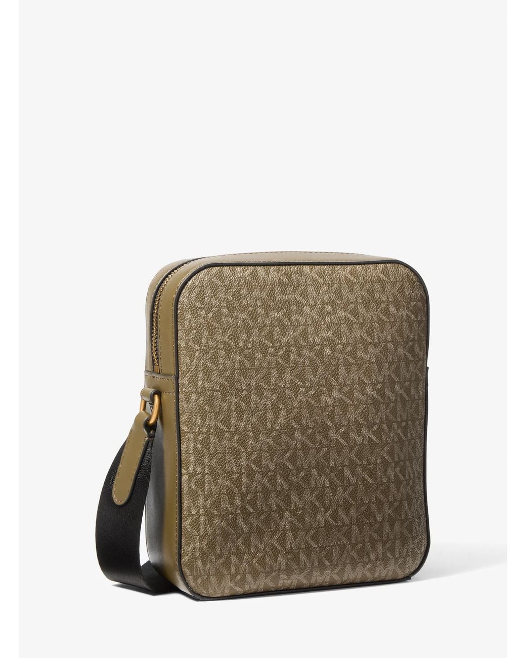 Michael Kors Green Michael Kors Hudson Mini Signature Logo Flight Bag for men
