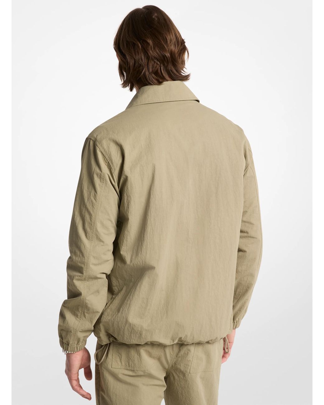 Michael Kors Natural Mk Crinkled Nylon Jacket for men