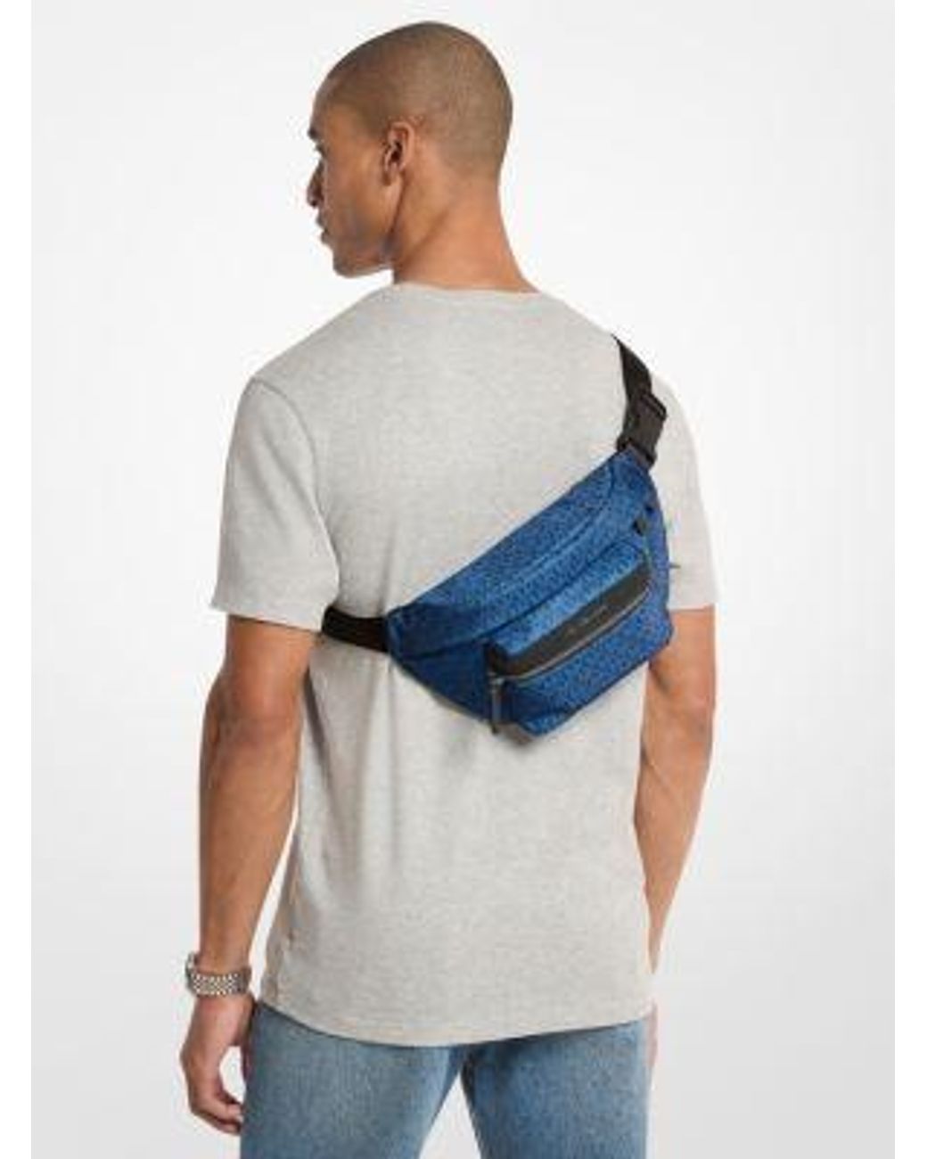 Mk Marsupio di Michael Kors in Blue da Uomo