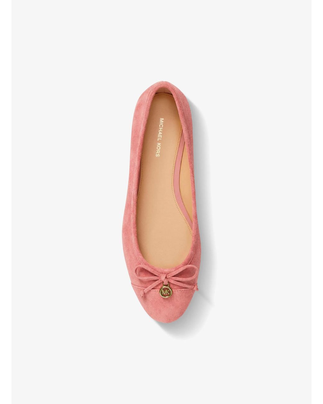 MICHAEL Michael Kors Pink Mk Piper Flex Suede Ballet Flat