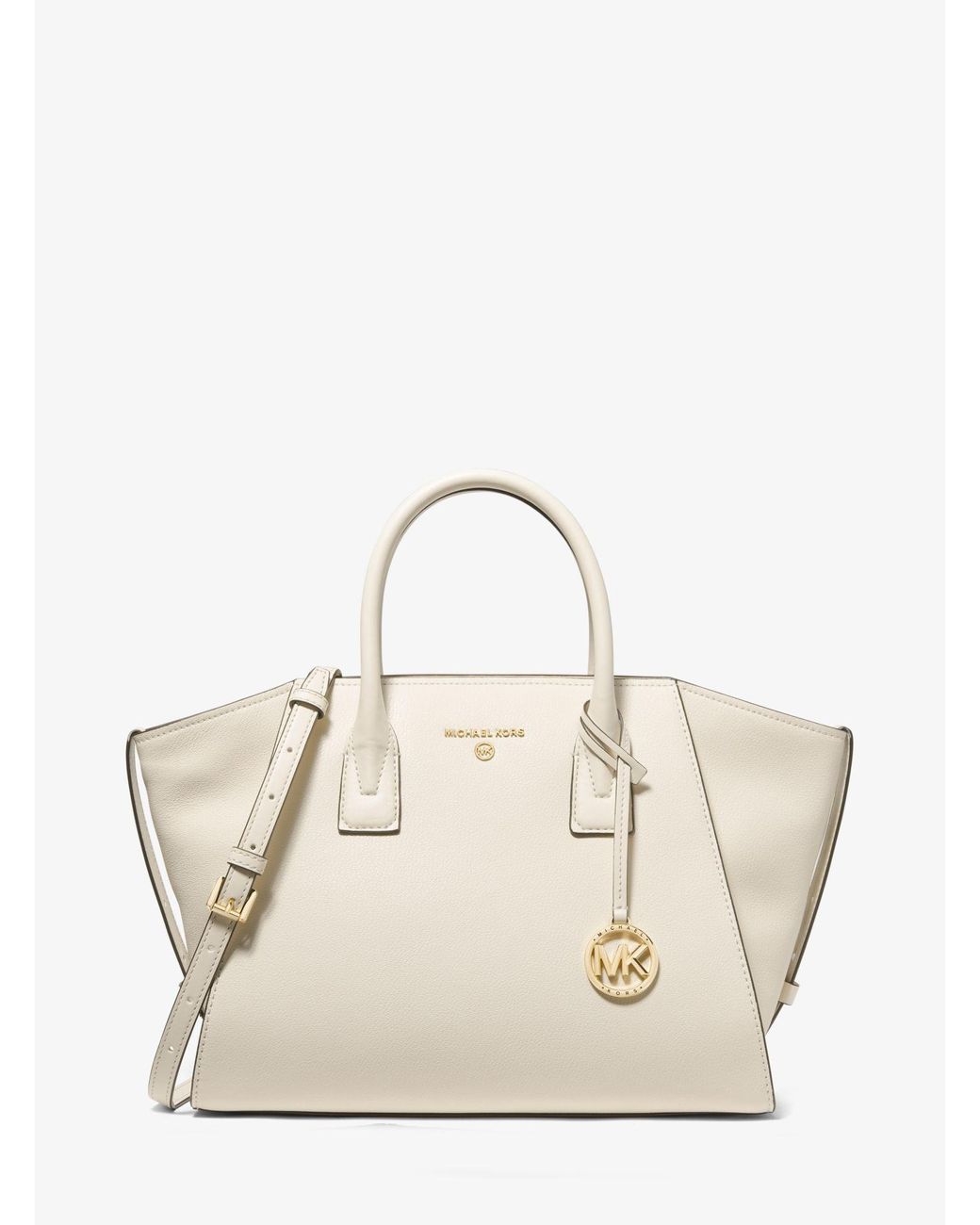 Michael Kors Avril Extra-large Leather Top-zip Tote Bag in lt Cream ...