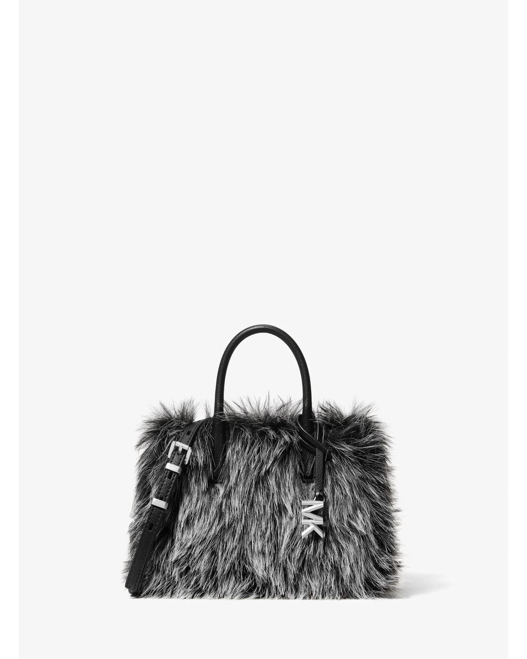 MICHAEL Michael Kors Black Michael Kors Laila Extra-Small Faux Fur Crossbody Bag