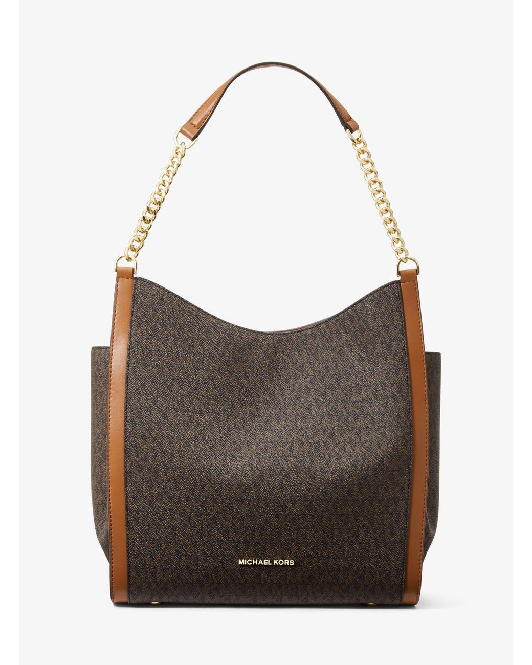 Michael Kors Newbury Medium Logo Tote Bag in Brown | Lyst UK