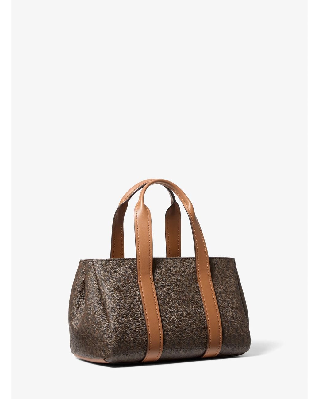 MICHAEL Michael Kors Natural Mk Foster Extra-Small Signature Logo Satchel