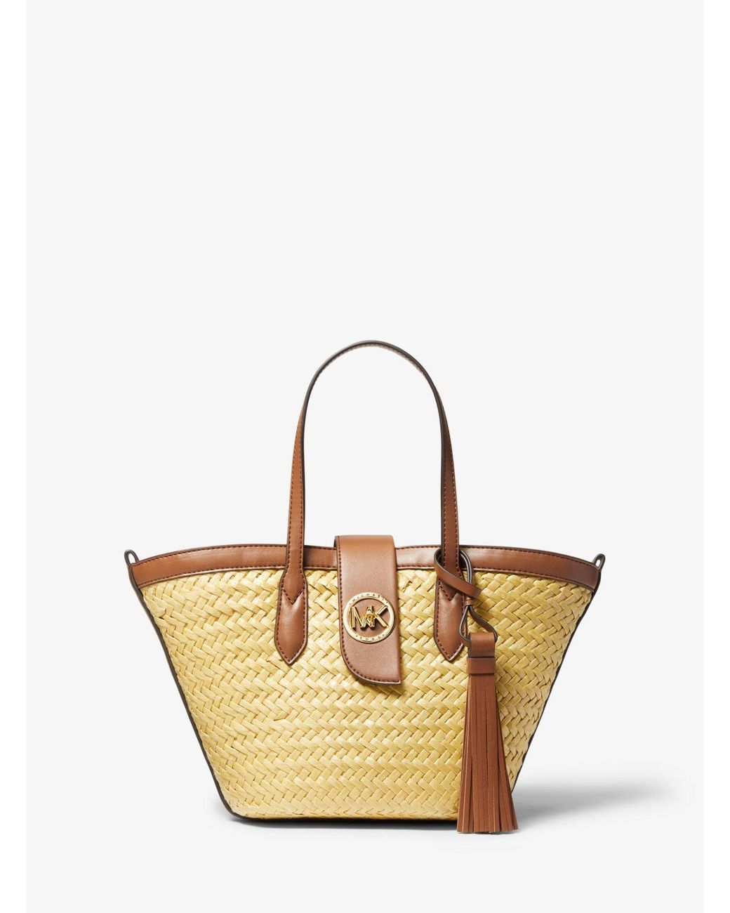 Michael Kors Malibu Small Straw Tote Bag in Natural Lyst UK