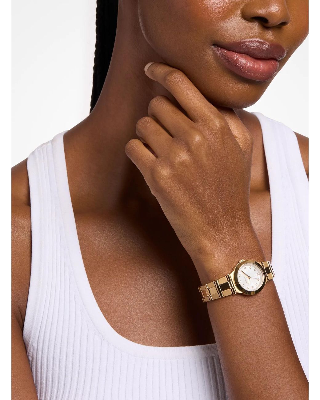 Michael Kors Metallic Petite Billie-Tone Watch