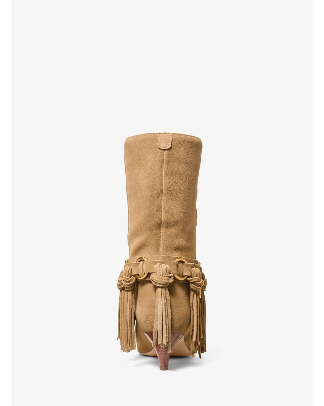 Michael Kors Natural Michael Kors Daniela Fringe Suede Boot