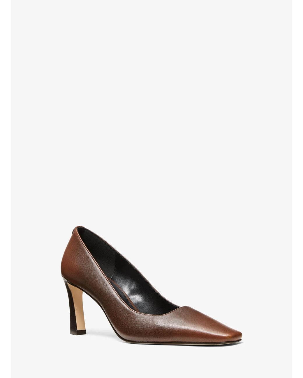 MICHAEL Michael Kors White Mk Darrah Burnished Leather Pump