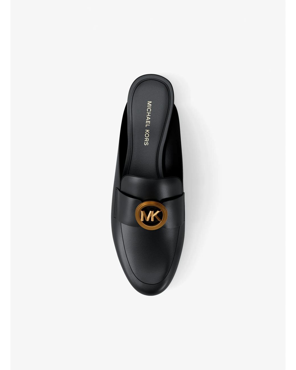 MICHAEL Michael Kors Black Mk Mckenzie Leather Mule