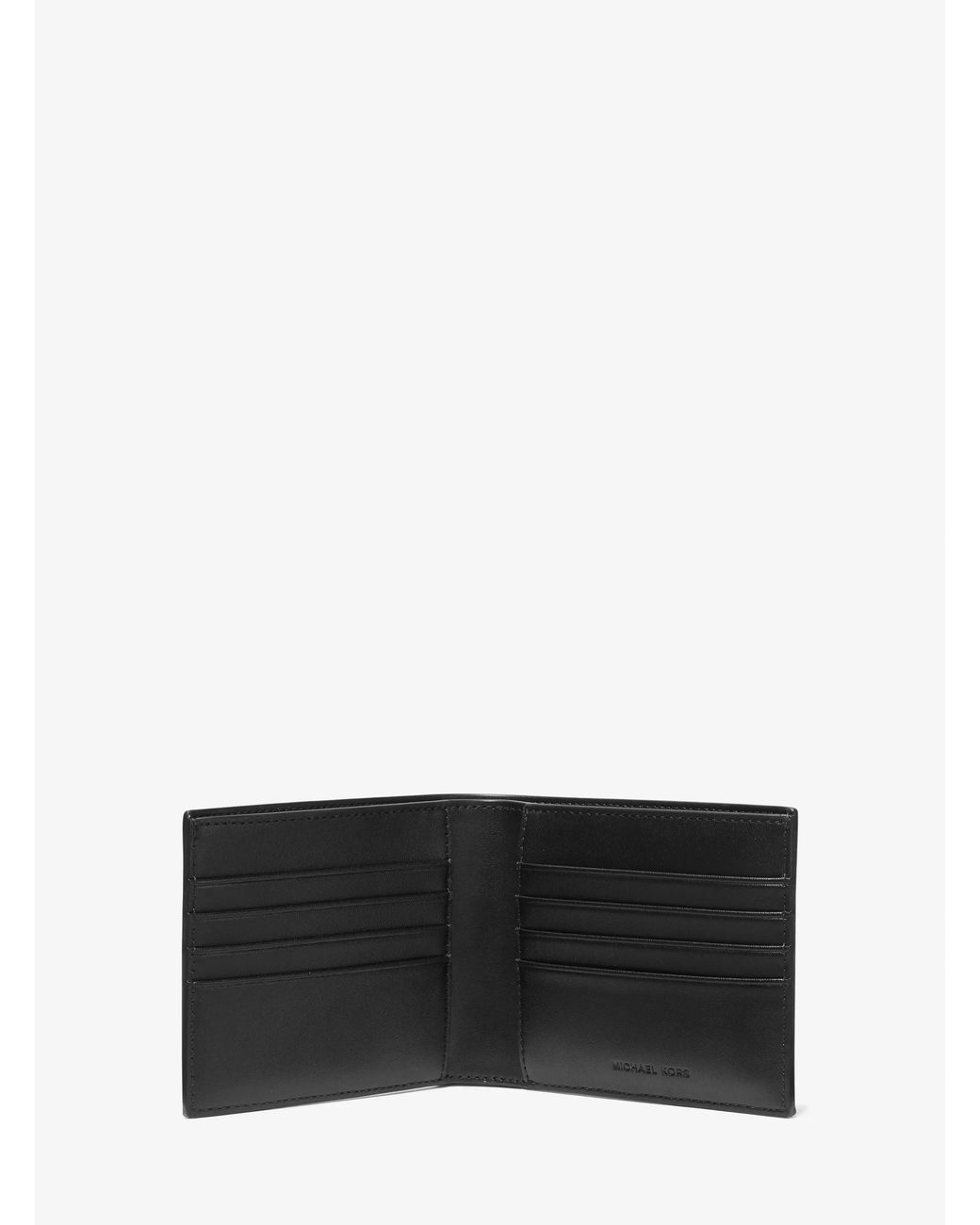 Michael Kors White Michael Kors Varick Saffiano Leather Billfold Wallet With Passcase for men