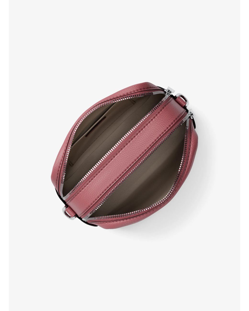 MICHAEL Michael Kors Pink Mk Bryant Medium Pebbled Leather Camera Crossbody Bag
