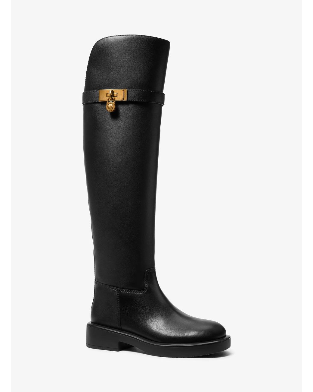MICHAEL Michael Kors Black Mk Hamilton Moderne Leather Riding Boot