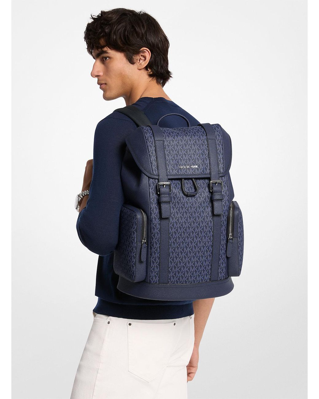 Mkmochila Hudson Con Logotipo Michael Kors de hombre de color Blue