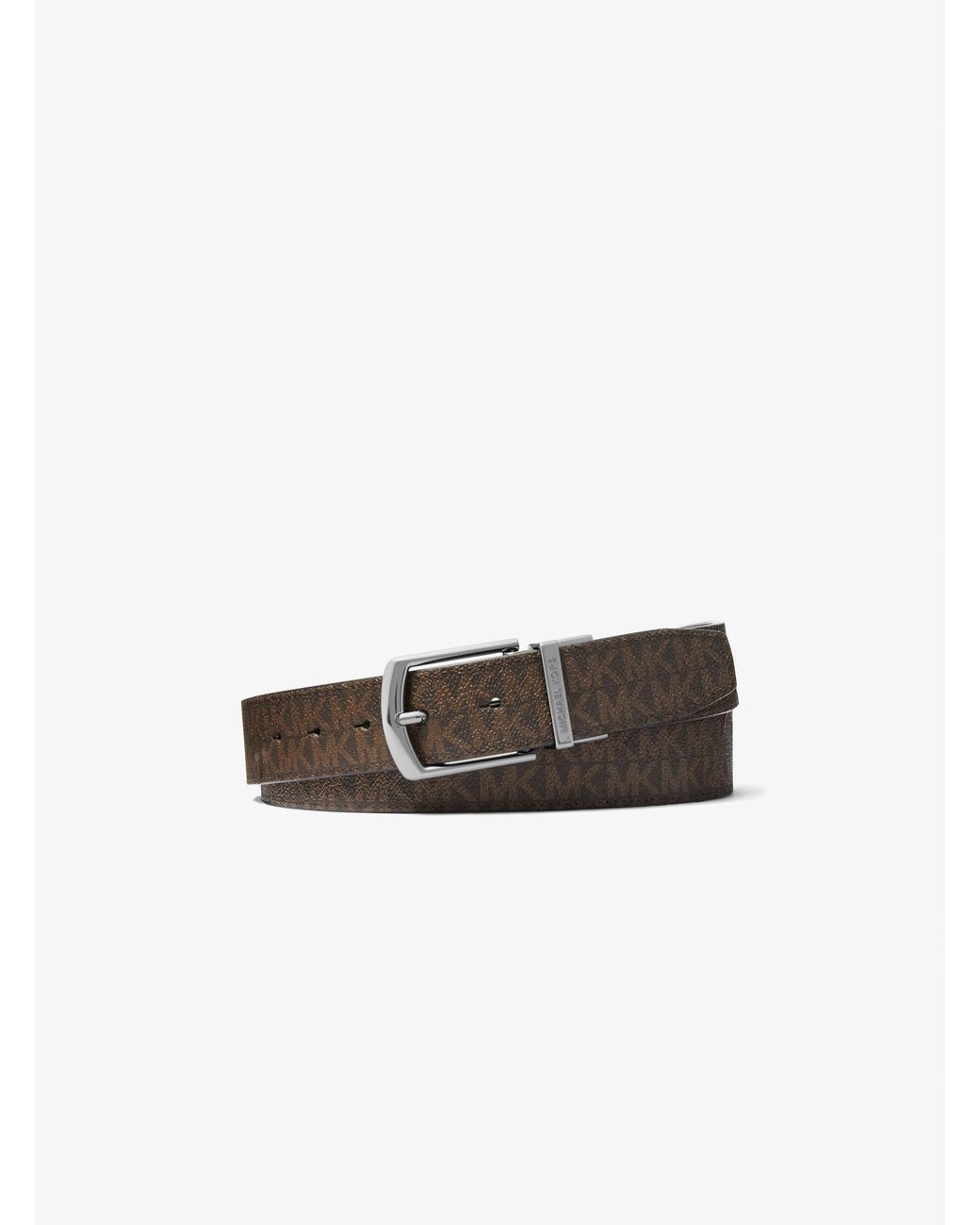 Michael Kors White Mk 4-In-1 Signature Logo Belt Box Set for men