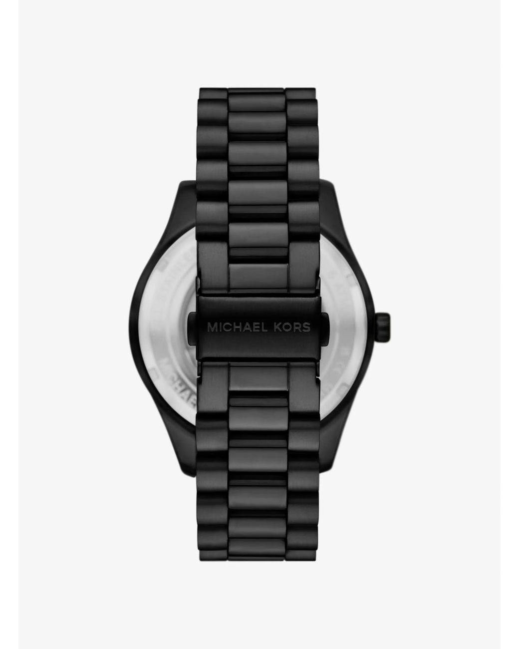 Michael Kors Black Mk Oversized Lexington-Tone Watch for men