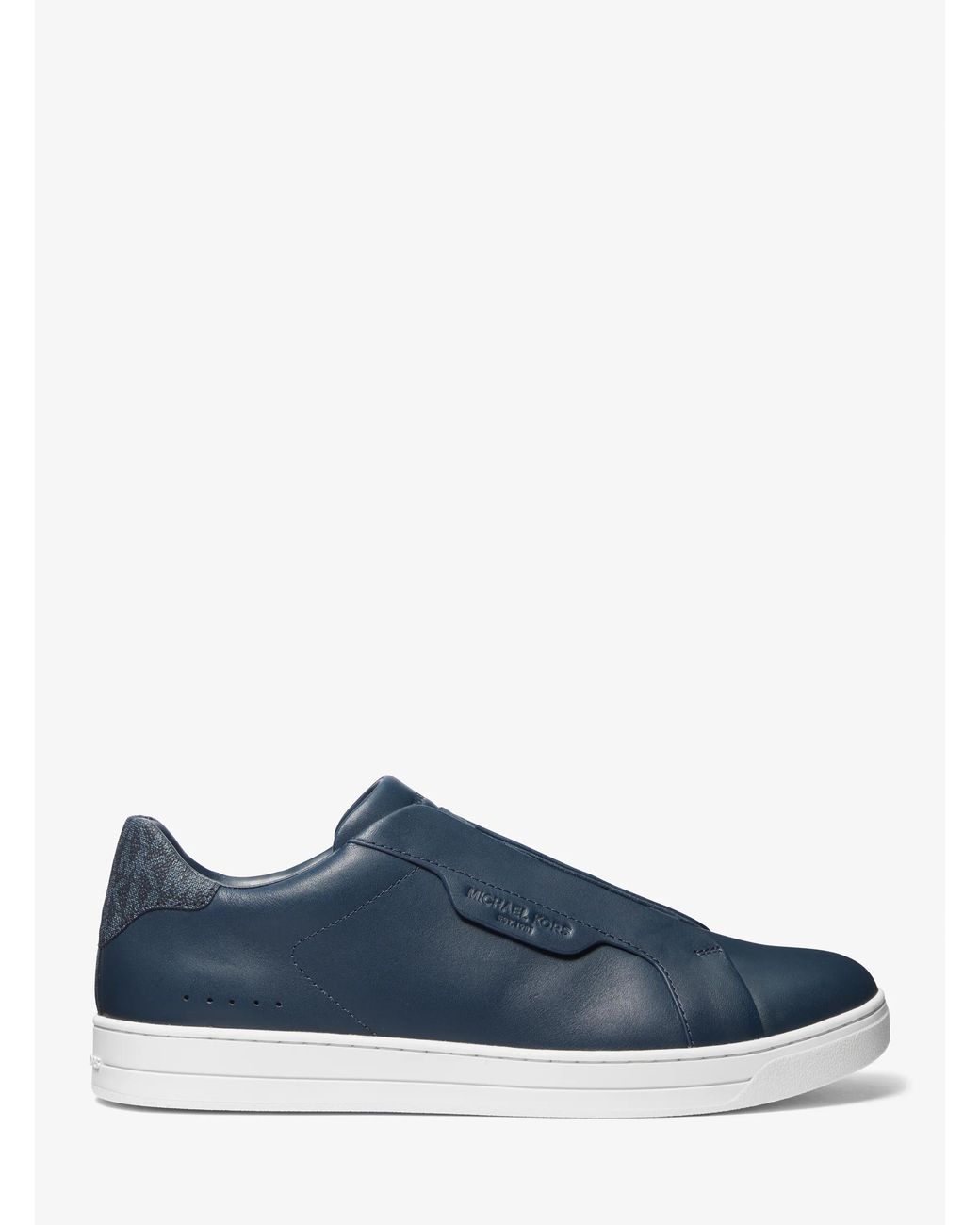 Michael Kors Blue Leather Slip-On Sneakers for men