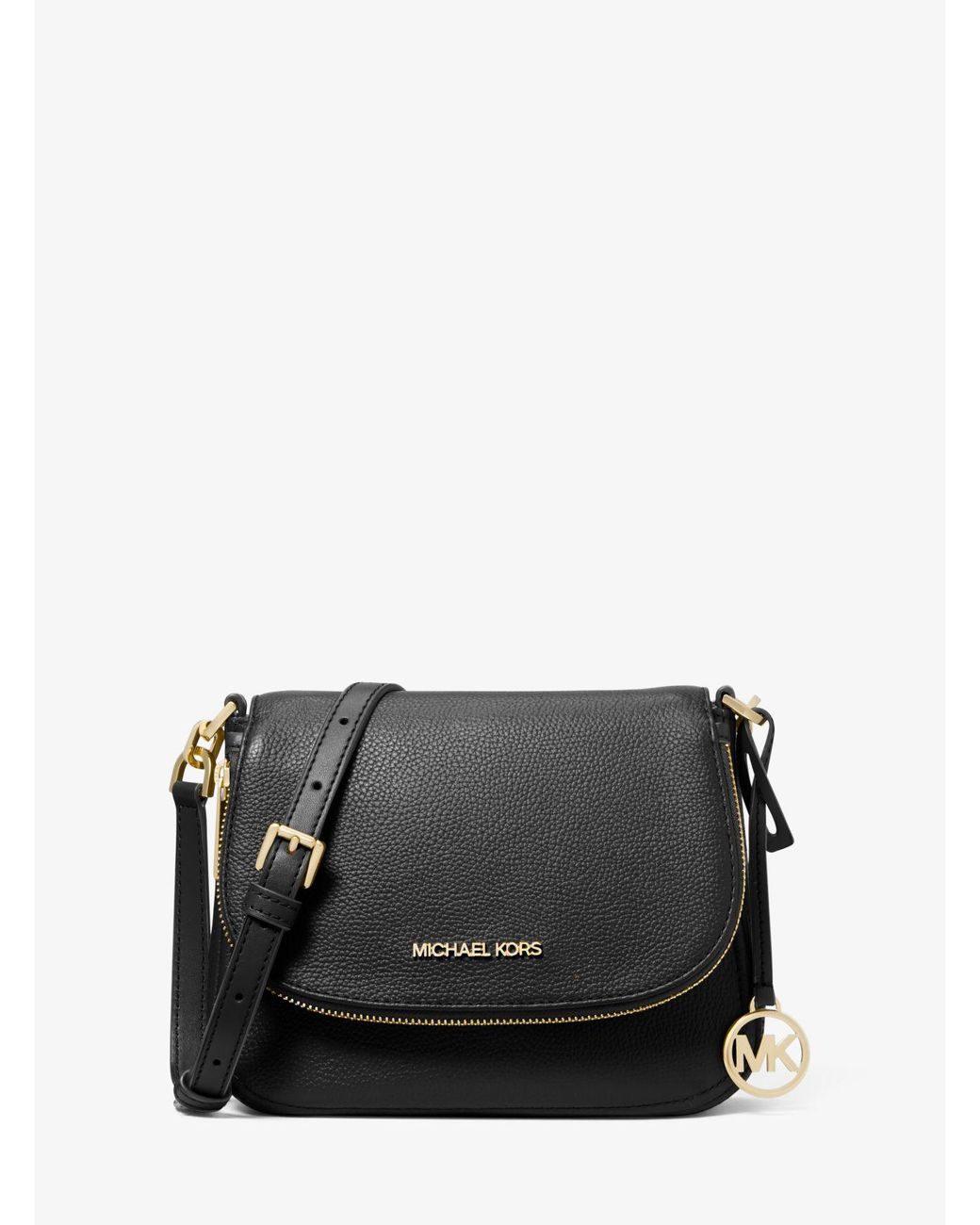 Michael Kors Bedford Small Pebbled Leather Crossbody Bag in Black