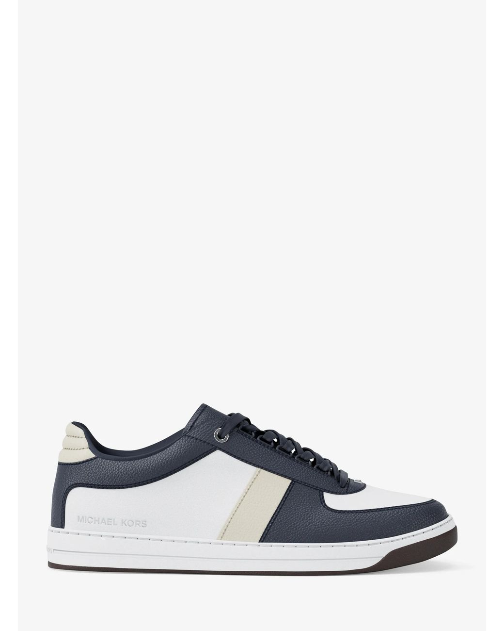 Michael Kors Blue Mk Brady Color-Block Leather Trainers for men