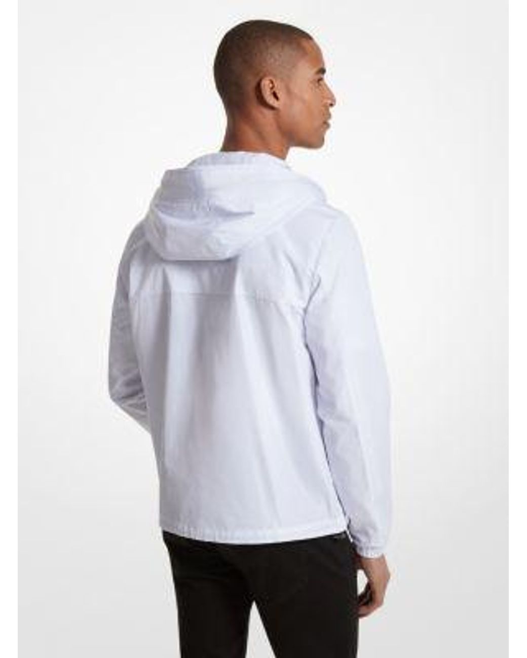 Michael kors white windbreaker on sale