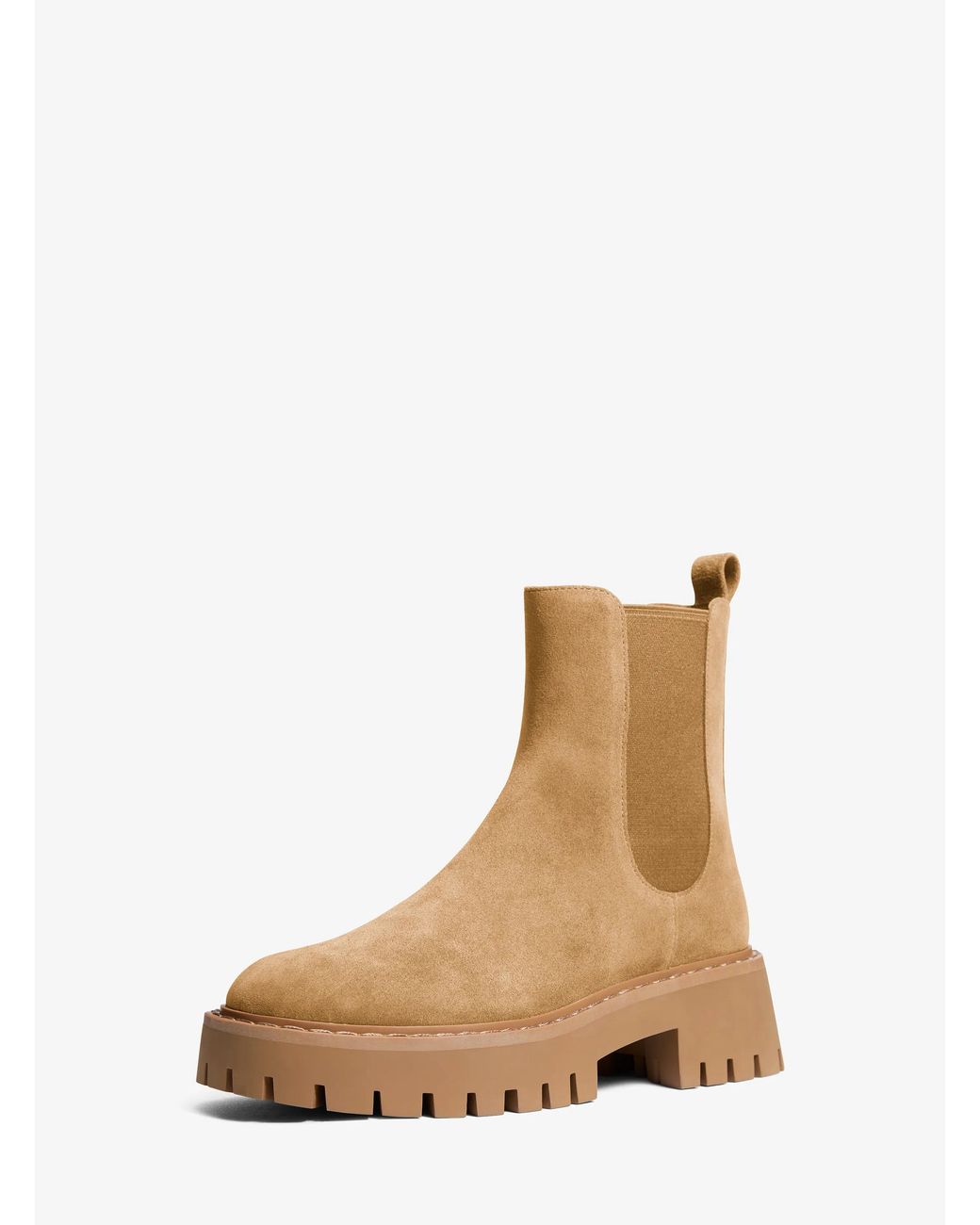 MICHAEL Michael Kors Natural Mk Asher Suede Lug Boot