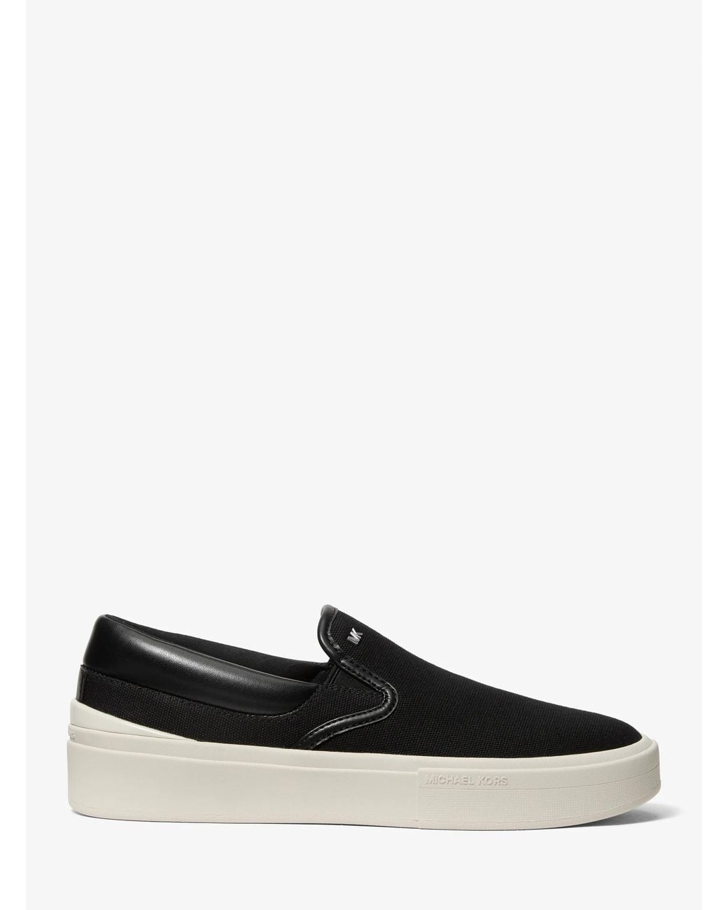 Michael Kors White Michael Kors Eddie Cotton Canvas Slip-On Sneaker for men