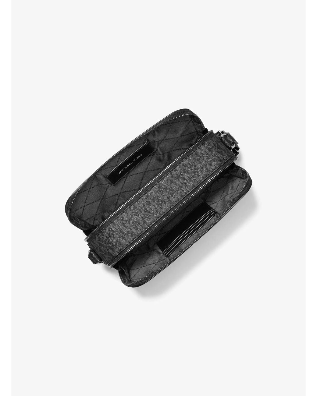 Michael Kors Black Mk Hudson Signature Logo Crossbody Bag for men