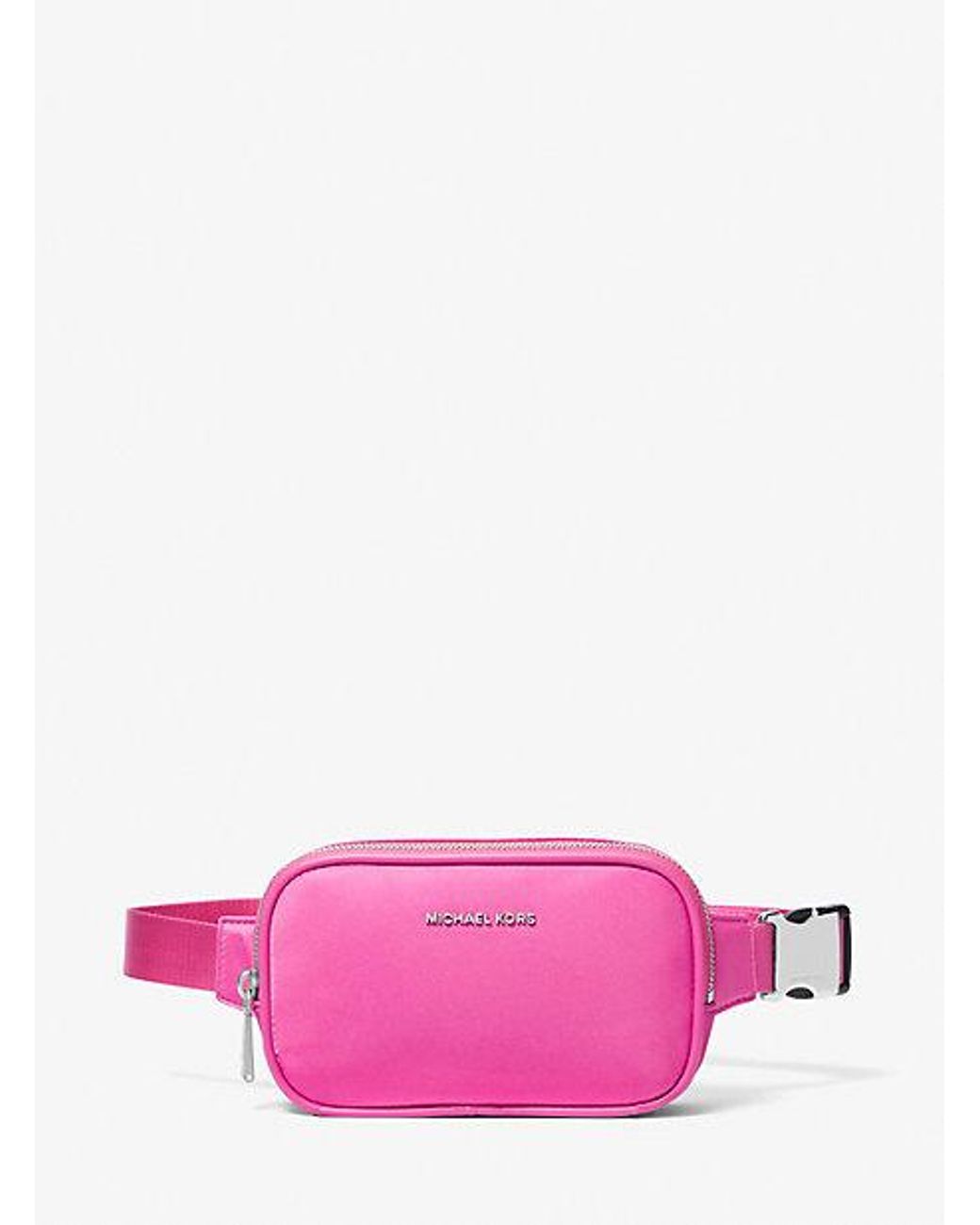MICHAEL Michael Kors Cara Small Nylon Belt Bag in Pink Lyst UK