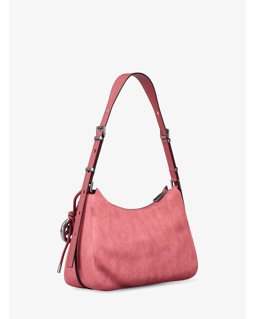 MICHAEL Michael Kors Pink Mk Nolita Medium Nubuck Shoulder Bag