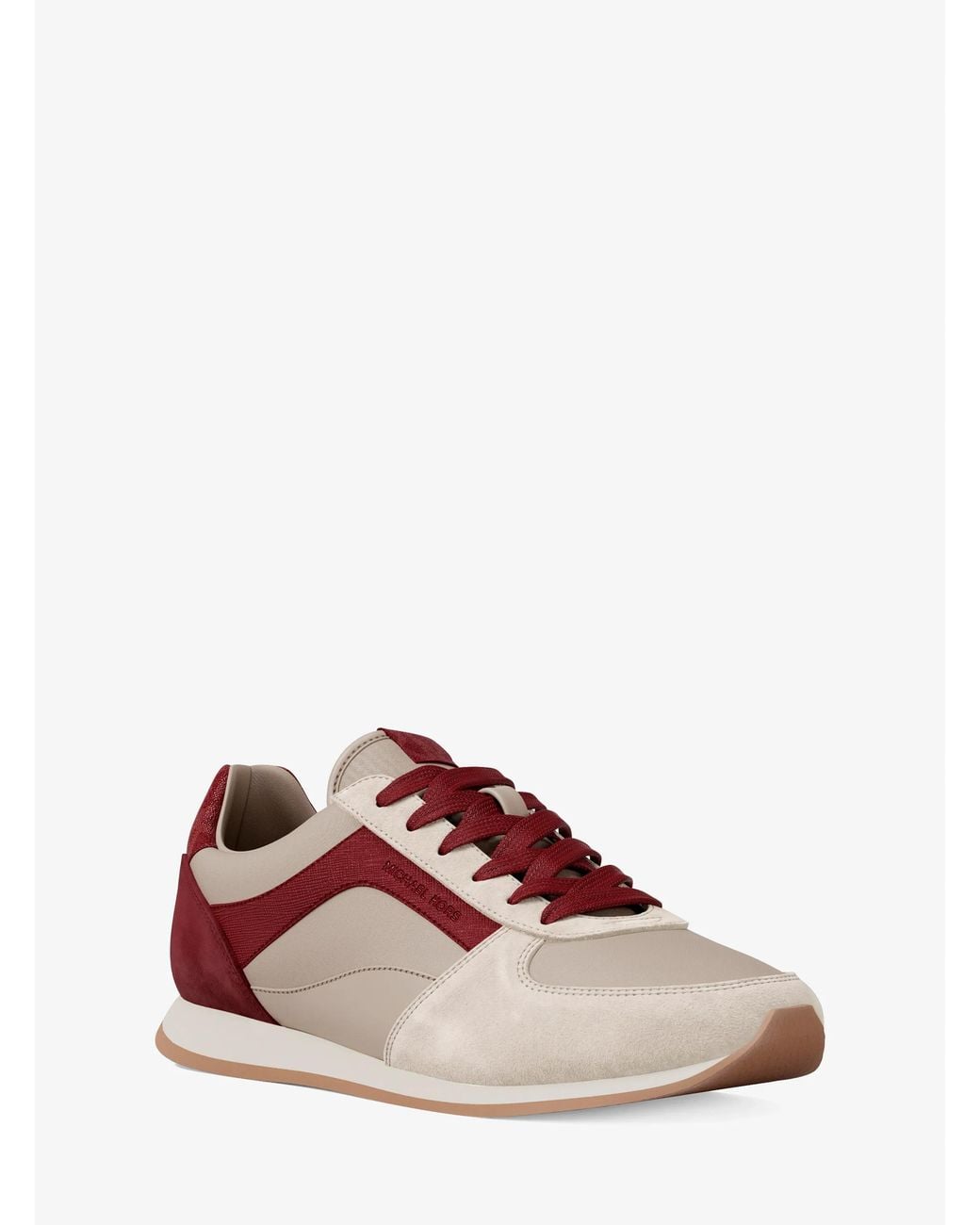 MICHAEL Michael Kors Pink Mk Cindy Mixed-Media Trainer