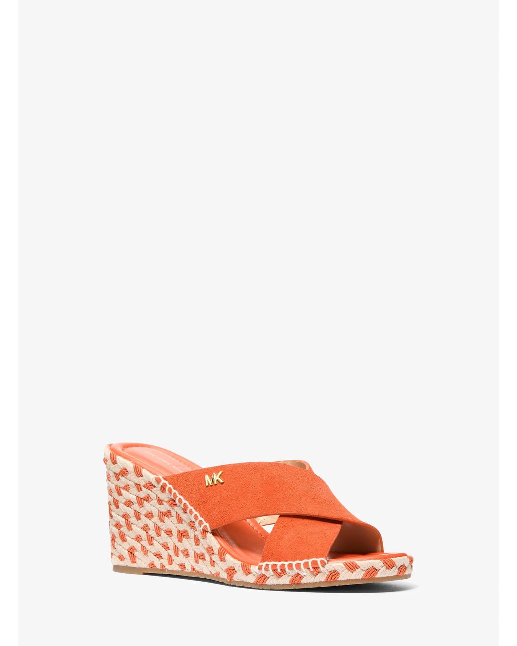 MICHAEL Michael Kors Red Mk Kenzie Suede Wedge Sandal