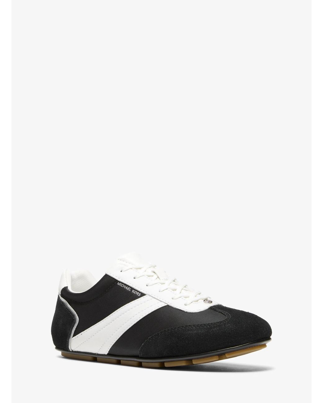 MICHAEL Michael Kors White Mk Susie Mixed-Media Trainers