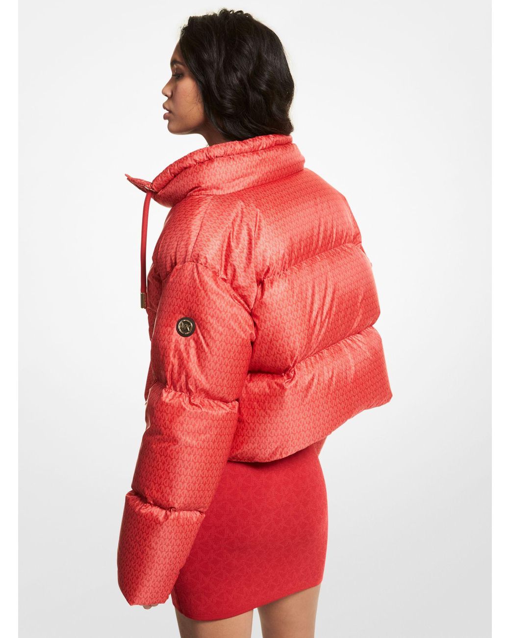 cropped quilted puffer jacket