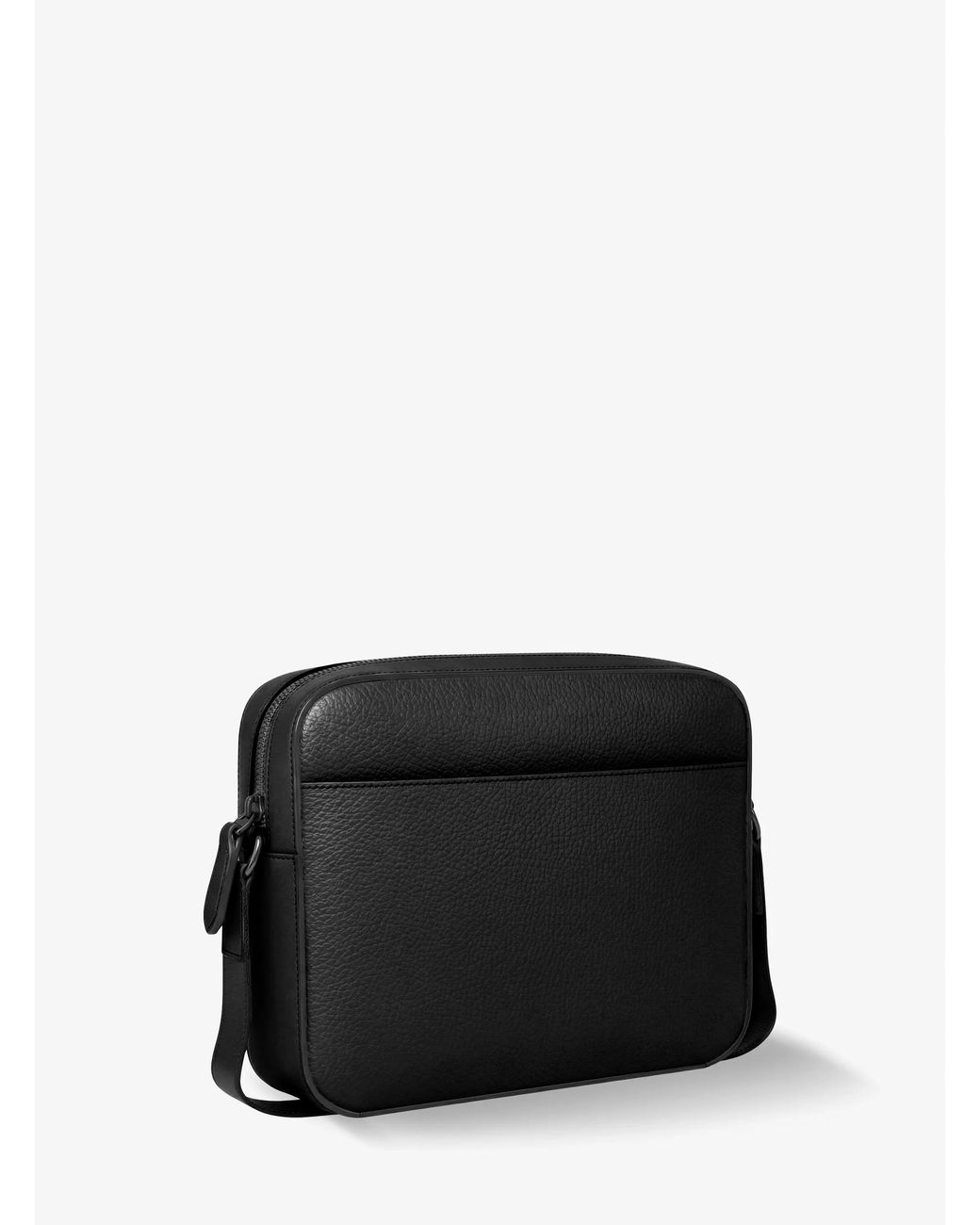 Michael Kors Black Michael Kors Jet Set Pebbled Leather Crossbody Bag for men
