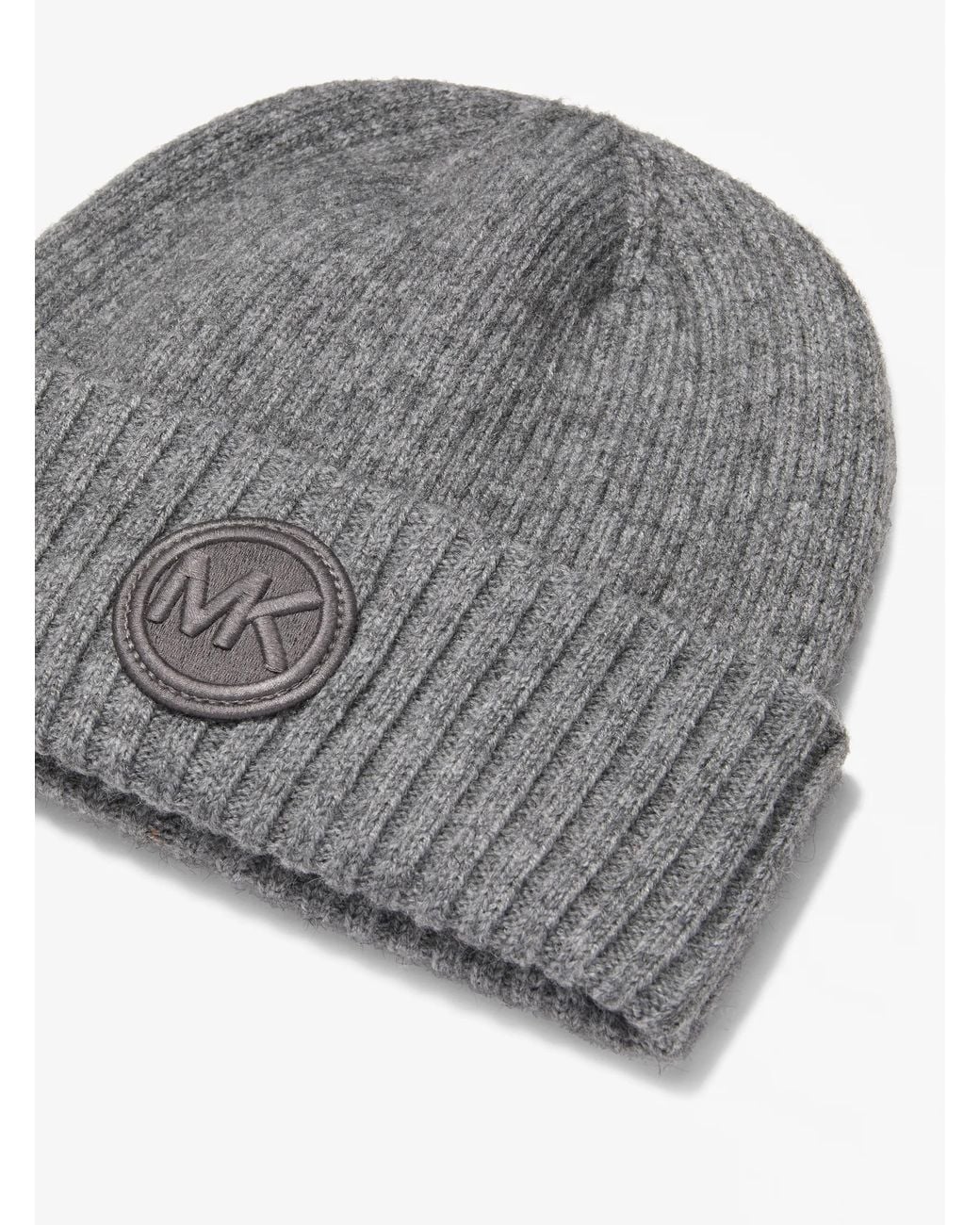 Michael Kors Gray Mk Knit Beanie for men