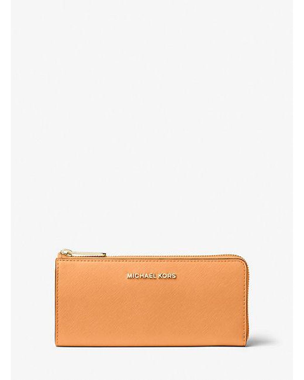 Saffiano leather wallet michael kors sale