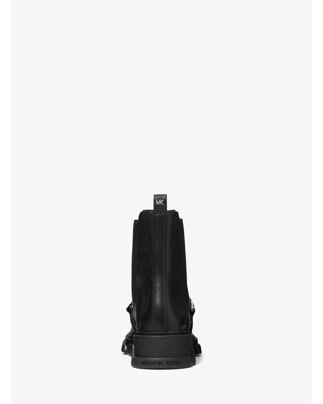 Michael Kors Scarlett Embellished Leather Boot in Black | Lyst